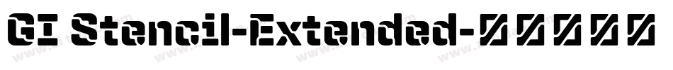 GI Stencil-Extended字体转换